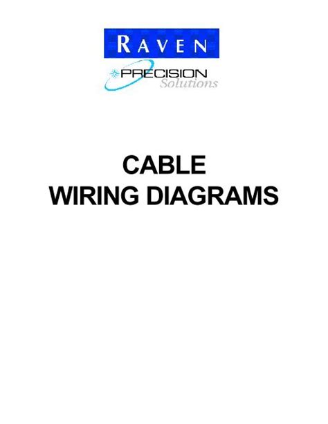 cable wiring diagrams raven