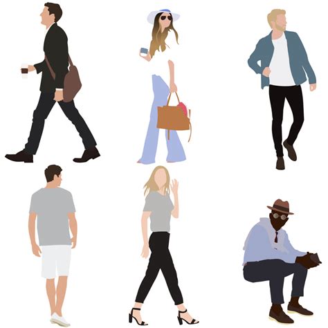 Flat Vector People Pack 02 In 2021 People Illustration Vector