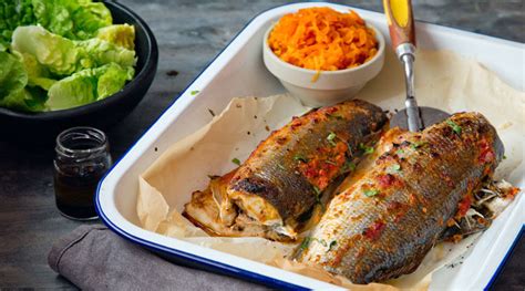 Roasted Sea Bass With Garlic And Smoked Paprika Supervalu