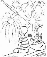 Fireworks Coloring Pages Printable Popular sketch template