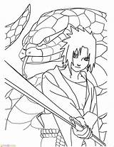 Sasuke Mewarnai Marimewarnai Terlengkap sketch template