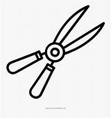 Shears Pruning Pruners Clippers sketch template