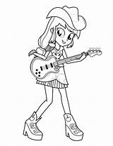 Equestria Coloring Girls Pages Girl Print sketch template