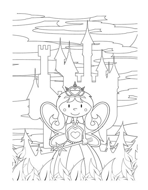 princess castle coloring page coloring home