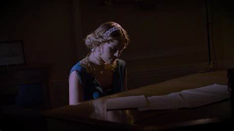 Leona Clarke Playing Piano As Sheila Birling In An Inspector Calls