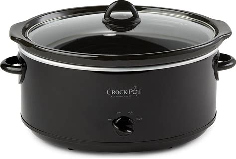 crock pot oval manual slow cooker black  quart scv  amazonca home kitchen