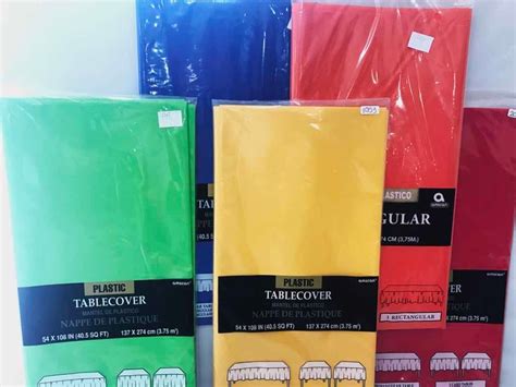 mantel plastico rectangular fiesta desechable reusable color  en mercado libre