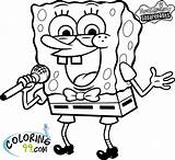 Spongebob Coloring Pages Squarepants sketch template