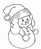 Snowman Coloring Christmas Pages Stampendous Drawing Stamp Rubber Stamps Clipart Cling Ears Embroidery Book Patterns Drawings Warm Digi Snow Little sketch template