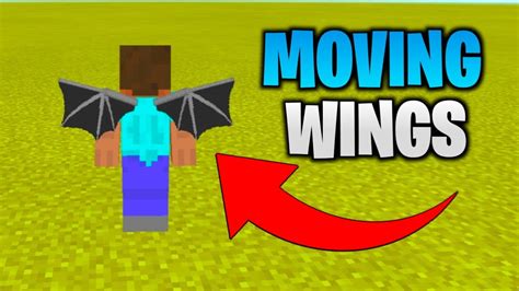 mcpe animated wings pack minecraft bedrock edition youtube