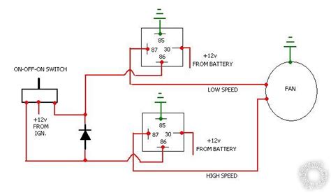 single electric fan relay wiring diagram wiring diagram  fan relay  pole contactor wiring