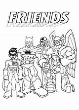 Coloring Superfriends Kids Fun Votes sketch template
