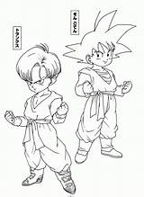 Trunks Dragon Ball Gohan Coloring Son Pages Dbz Goten Color Kids Clipart Krillin Gotenks Waiting Cell Library Collection Popular Coloringhome sketch template