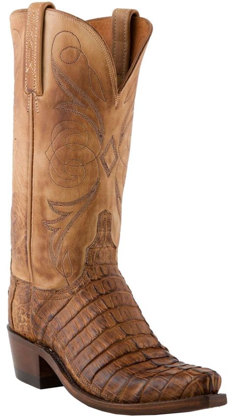 Lucchese Caiman Tail Leather Boots Wantsobad Boots Lucchese Boots