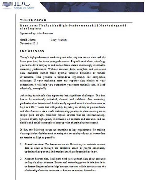 white paper template  detail information   document