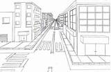 Perspective Point Perspektive Studentartguide Stadt sketch template