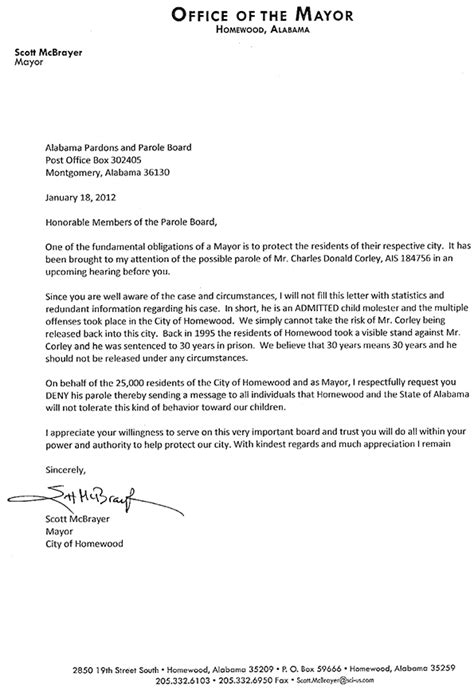 family support letter  parole infoupdateorg