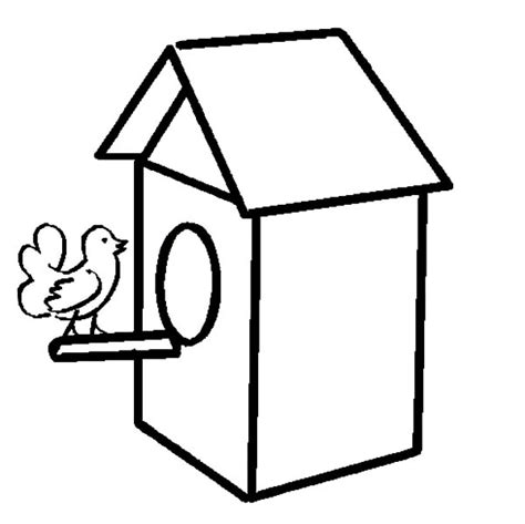 draw bird house coloring pages   draw bird house coloring