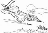 Fighter Coloring Pages Aircraft Print Atv sketch template