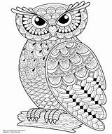 Coloring Pages Owl Mandala Animal Gratis Choose Board Owls Print sketch template