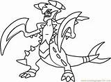 Garchomp Pokémon sketch template