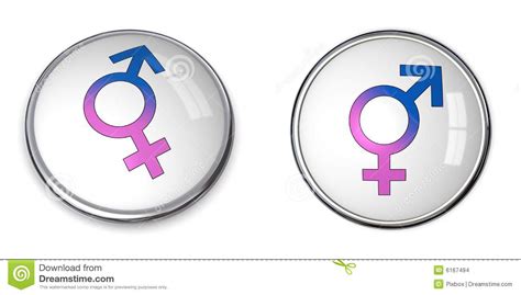 button combined male female symbol stock illustration