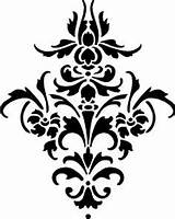 Damask Stencil Flourish Clip Pattern Stencils Decal Designs Vinyl Flourishes Clipart Patterns Wall Motifs Luulla Coloring Pages Clipartbest 1000 Getdrawings sketch template