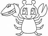 Lobster Coloring Kids Clipart Animals Cliparts Printable Library Ocean Pages Toddler Drawing sketch template