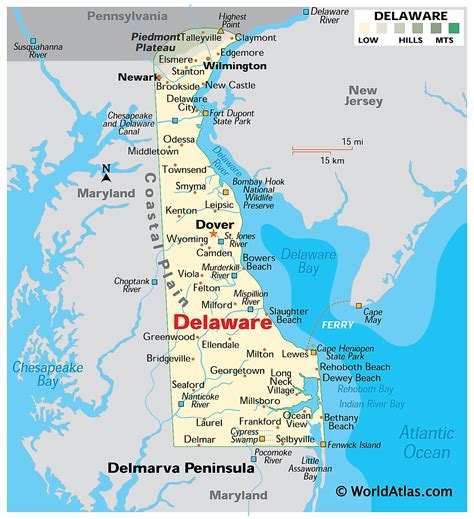 delaware  county map