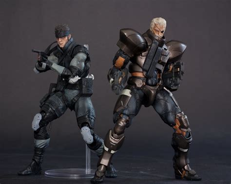 mgs solidus snake mgs solid snake play arts kai flickr