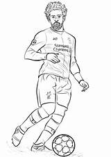 Mohamed Liverpool Kleurplaat Ausmalbild Ronaldo Futbol Kleurplaten Voetbal Supercoloring Dibujo Berühmte Cristiano sketch template