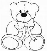 Coloring Teddy Bear Pages Printable Print Drawing Christmas Kids Color Bears Line Classic Colouring Sheets Book Valentine Roosevelt Template Getdrawings sketch template
