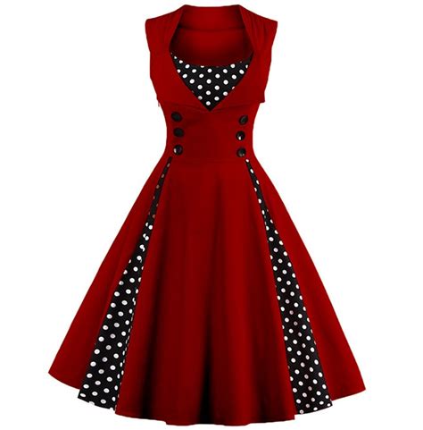 pin up rockabilly vintage retro polka dot patchwork rebelsmarket