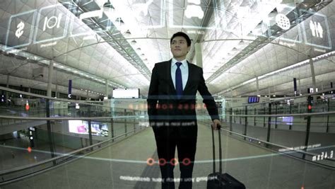 stock video  international businessman  airport  business