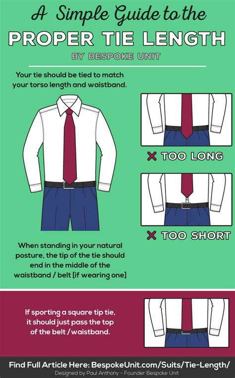 long   tie   guide  proper tie length