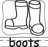 Abc Teach Coloring Boots Wecoloringpage sketch template
