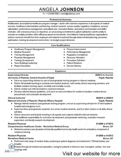 healthcare resume templates healthcare resume templates  healthcare
