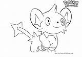 Shinx Pokemon Coloring Pages Printable Kids Adults sketch template