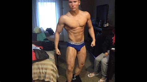 natural teen bodybuilder 189lb posing update youtube
