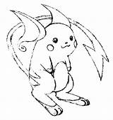 Coloring Pokemon Raichu Clipart Pages Smiling Cliparts Getcolorings Color Library Clipground sketch template