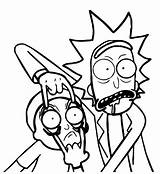 Rick Morty Coloring Pages Categories sketch template