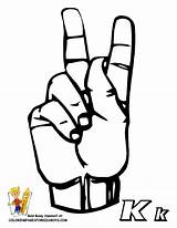 Asl Coloring Pages Sign Language Popular sketch template