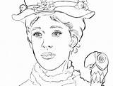 Poppins Mary Coloring Pages Printable Colouring Drawing Disney Color Sheets Printables Print Draw Andrews Adult Books Step Popular Julie Choose sketch template