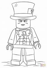 Coloring Pages Mad Hatter Lego Printable Getcolorings sketch template