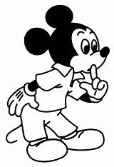 Mouse Mickey Quiet Coloring Clipart Shhh Pages Church Disney Shhhh Colorear Para Cliparts Original Library sketch template