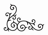 Scroll Clip Clipart Scrollwork Cliparting sketch template