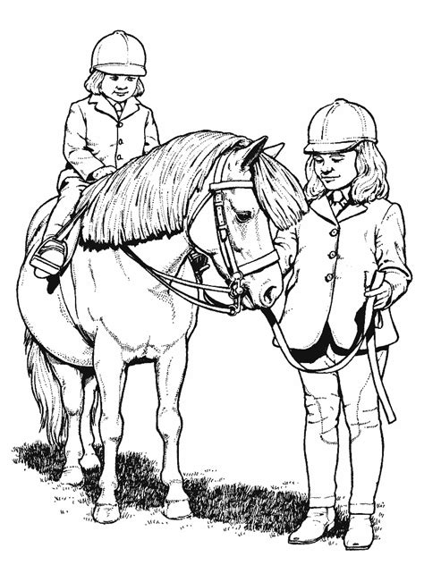 girls   horse animal coloring pages  kids  print color