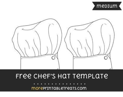 chefs hat template medium