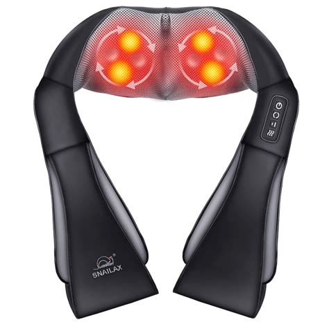 Snailax Neck Massager With Heat Shiatsu Neck Massager For Pain Relief