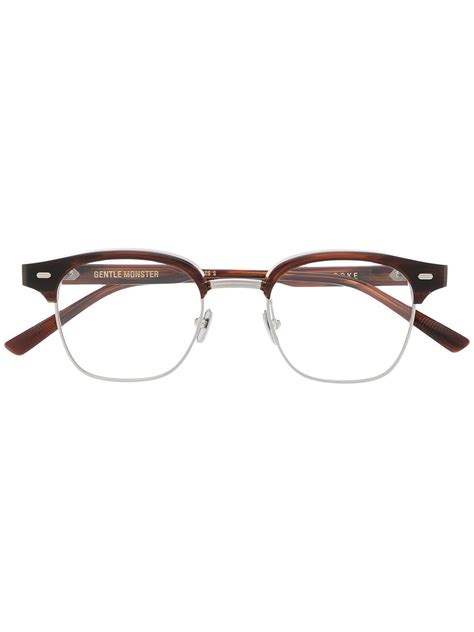 gentle monster roke b4 square frame glasses farfetch